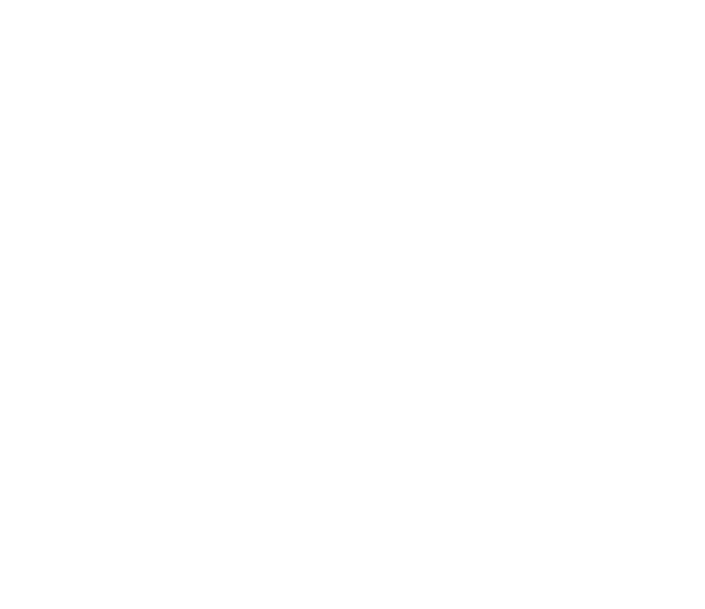 White outline of a letter C with a cat design on a white background