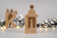 ABC Christmas Set. Wooden Montessori Alphabet Toy